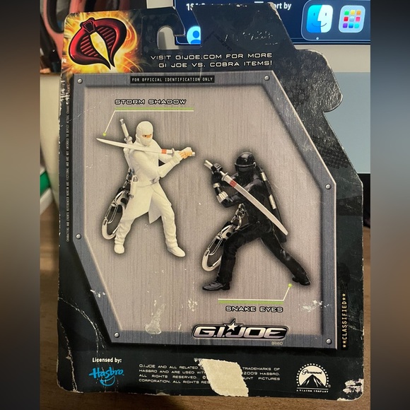 GI Joe Storm Shadow The Rise of Cobra Keychain Keyring - Picture 2 of 2